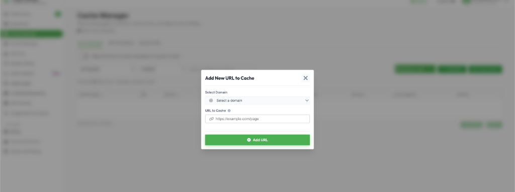 Add URL Modal